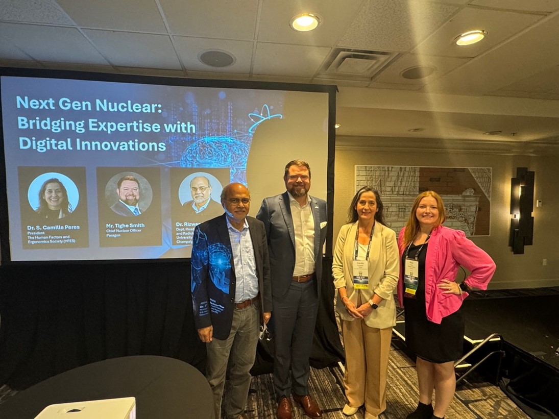 HFES 2025 President Camille Peres with other speakers at NPIC-HMIT HFES 2025 President Camille Peres with other speakers at NPIC-HMIT