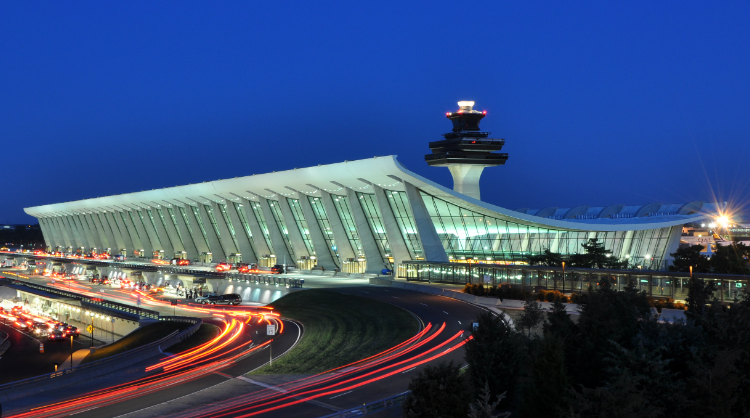 Exterior of Washington Dulles International Airport Terminal
